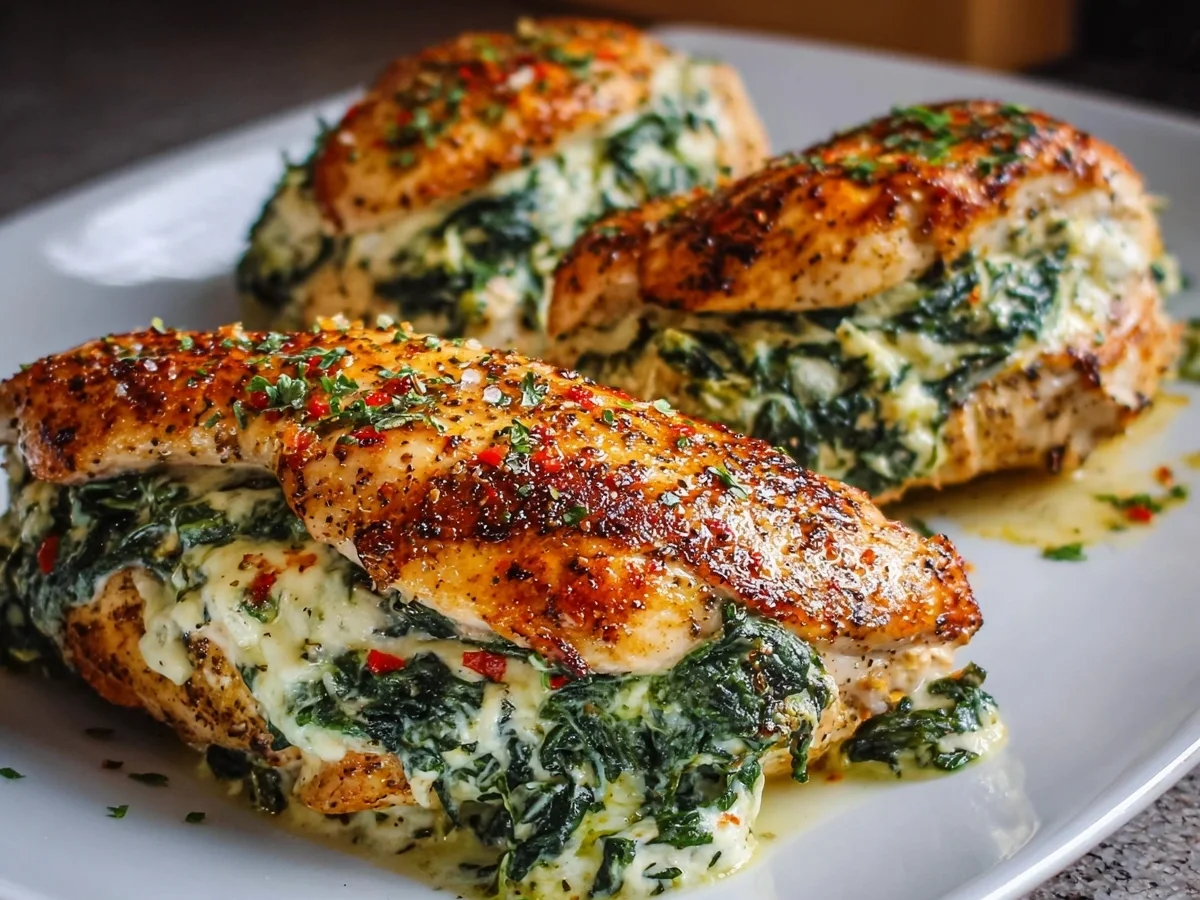 Spinach Stuffed Chicken Breast Recipe - Image 1