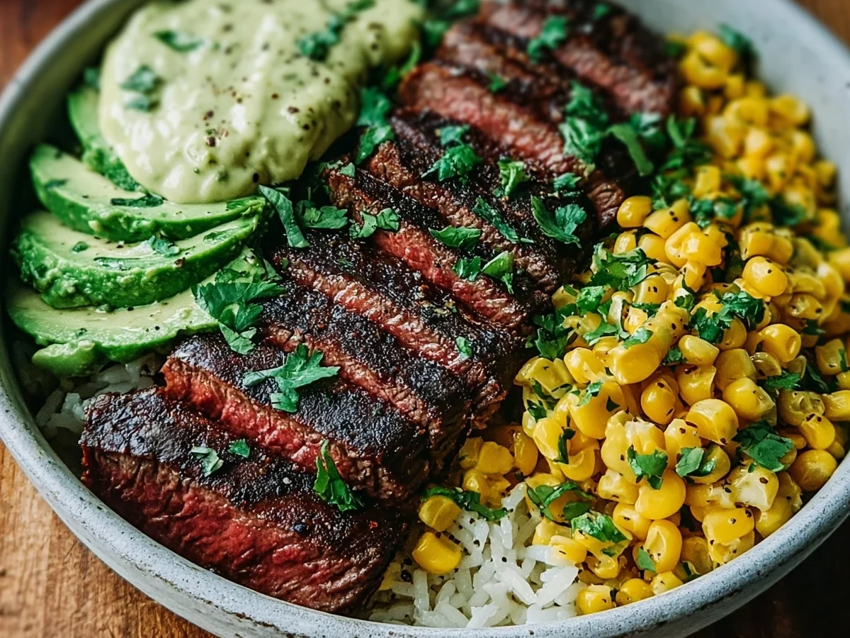 Steak Avocado Corn Bowl for Meal Prep - Image 2