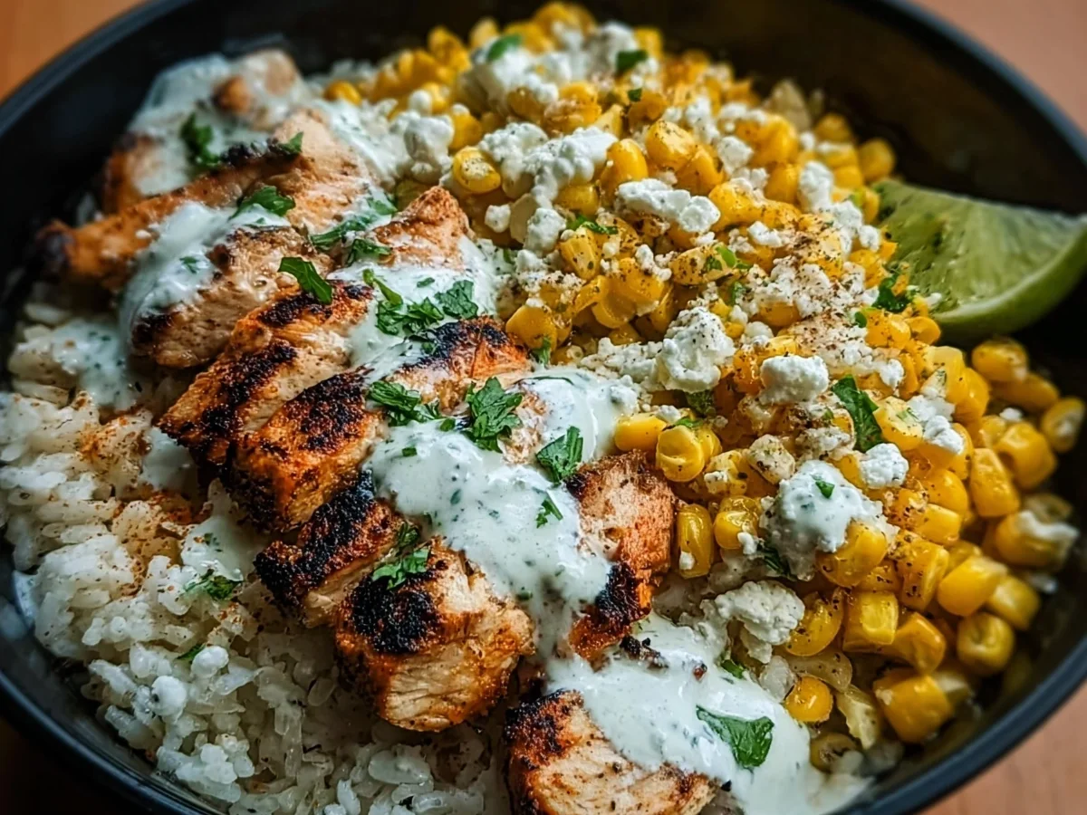 Street Corn Chicken Rice Bowl High-Protein - Image 1