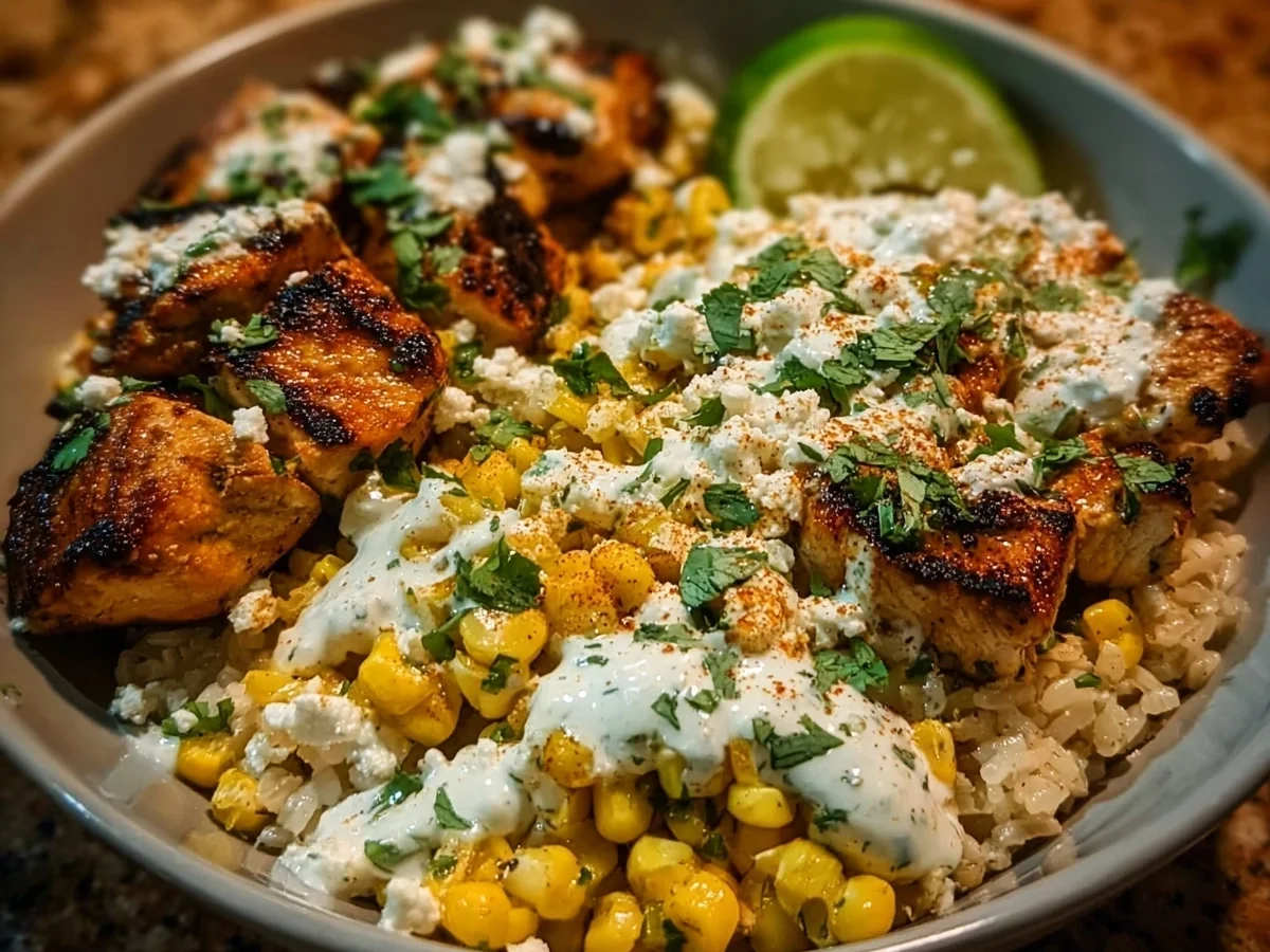 Street Corn Chicken Rice Bowl High-Protein - Image 2