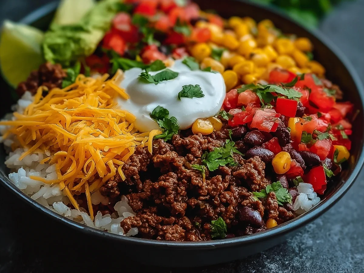 Taco Rice Bowl with 30g Protein - Image 1