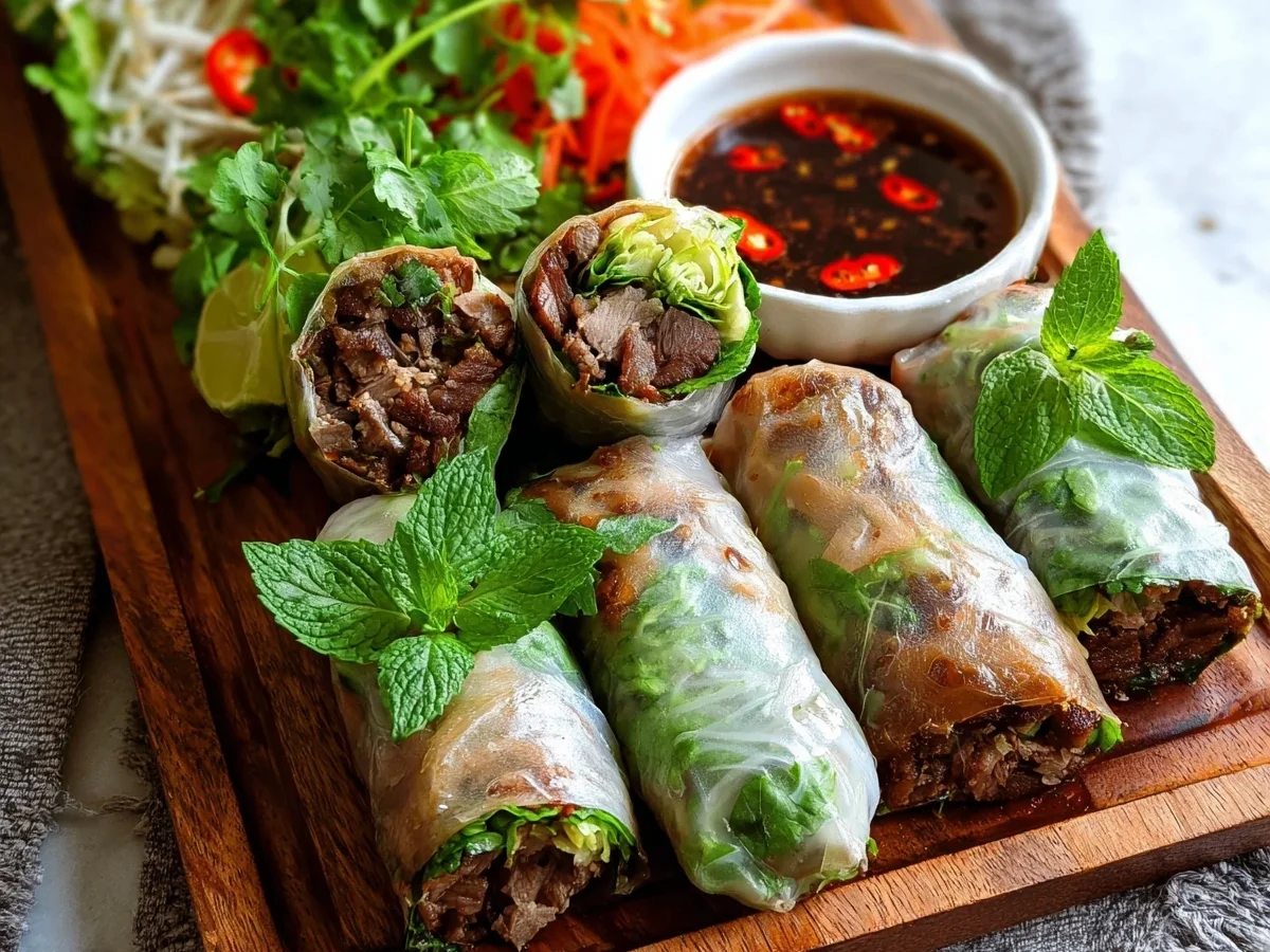 Thai Basil Beef Rolls: Fresh & Flavorful - Image 2