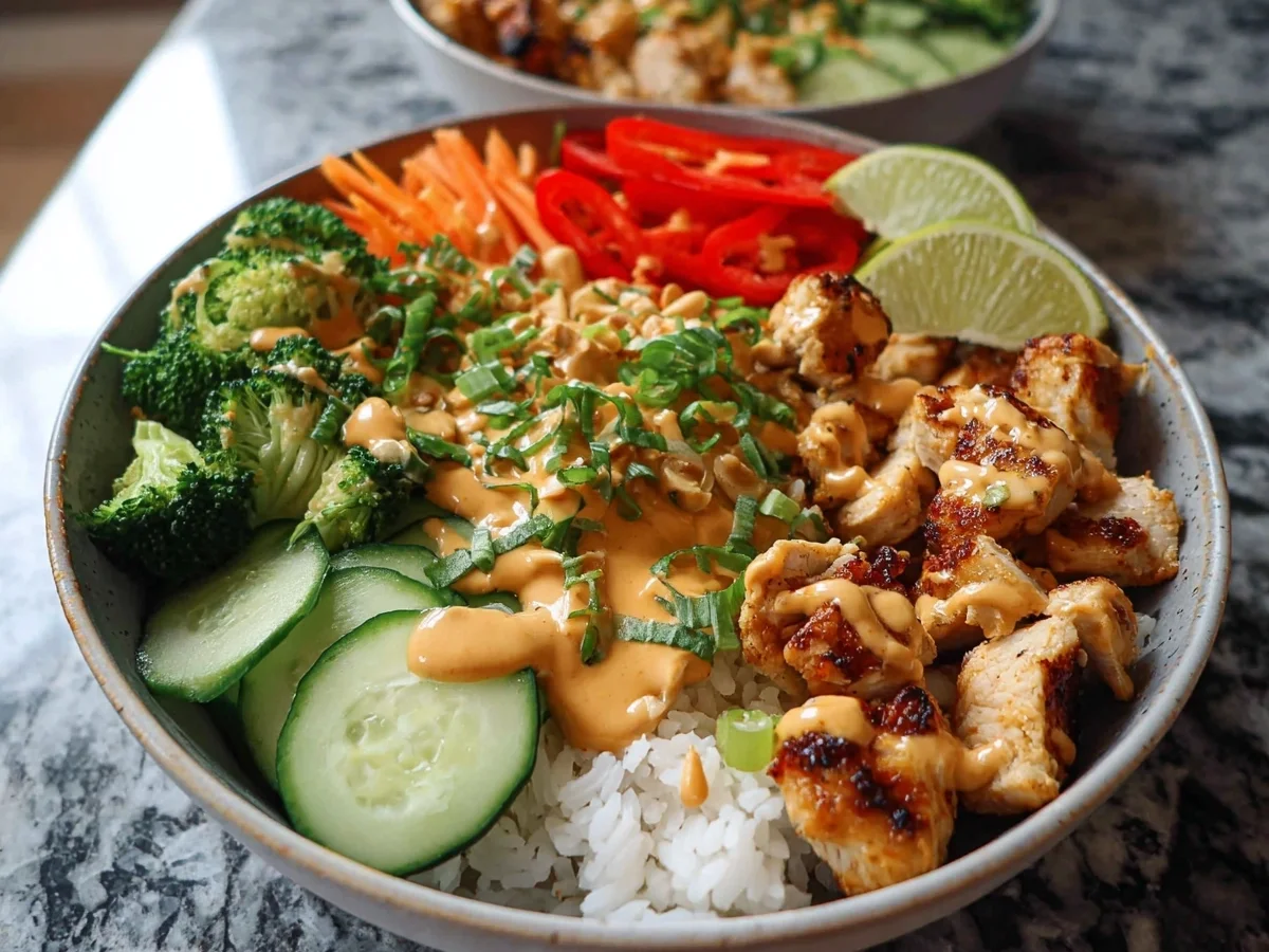 Thai Peanut Chicken Buddha Bowl - Image 1