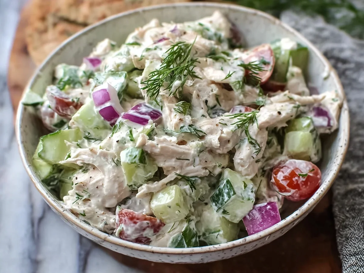 Tzatziki Chicken Salad: High-Protein & Refreshing - Image 1