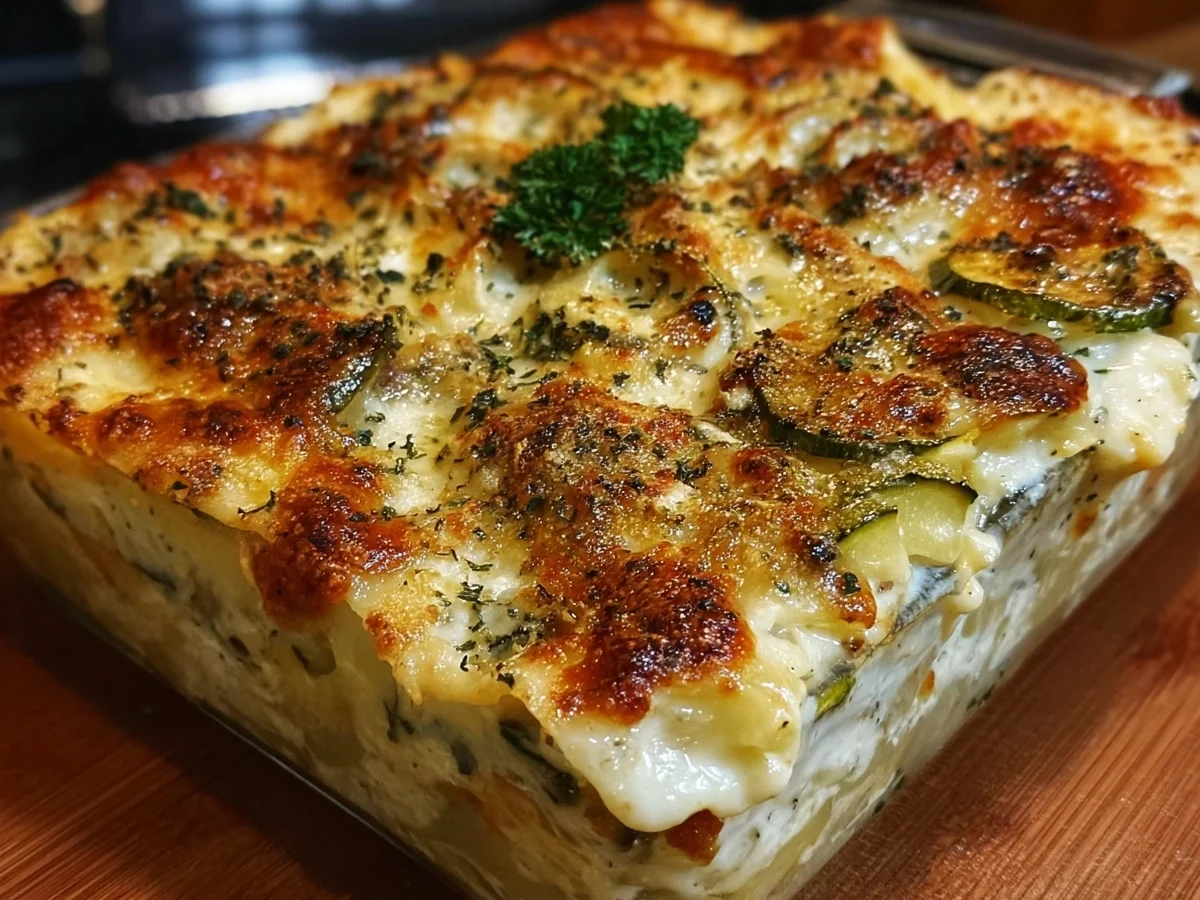 Vegetable Lasagna with White Sauce - Image 1