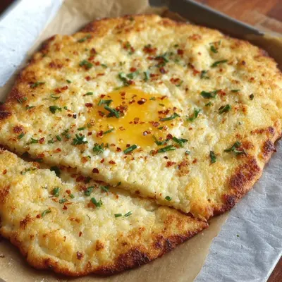 2-Ingredient Cottage Cheese Flatbread