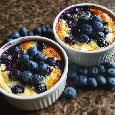 Baked Blueberry Cottage Cheese Bowls