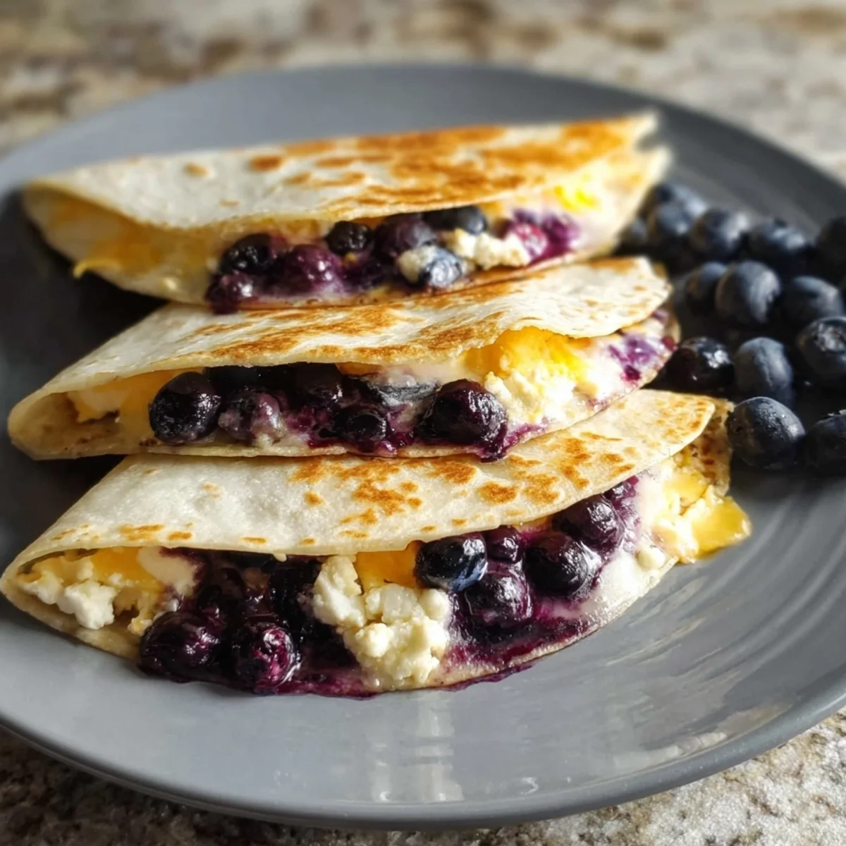 Blueberry Breakfast Quesadilla Recipe