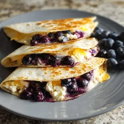 Blueberry Breakfast Quesadilla Recipe