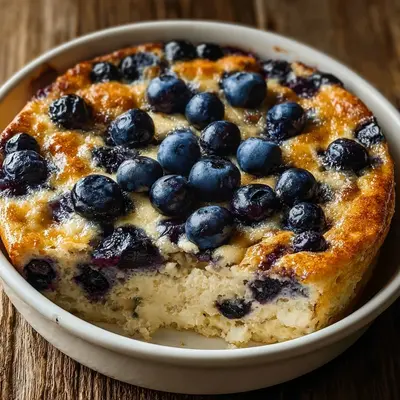 Blueberry Cottage Cheese Breakfast Bake