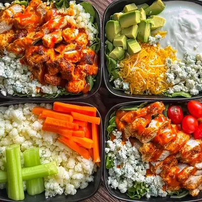 Buffalo Chicken Bowls for Meal Prep