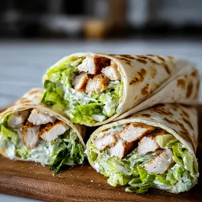 Chicken Caesar Wraps | Quick High Protein Meal