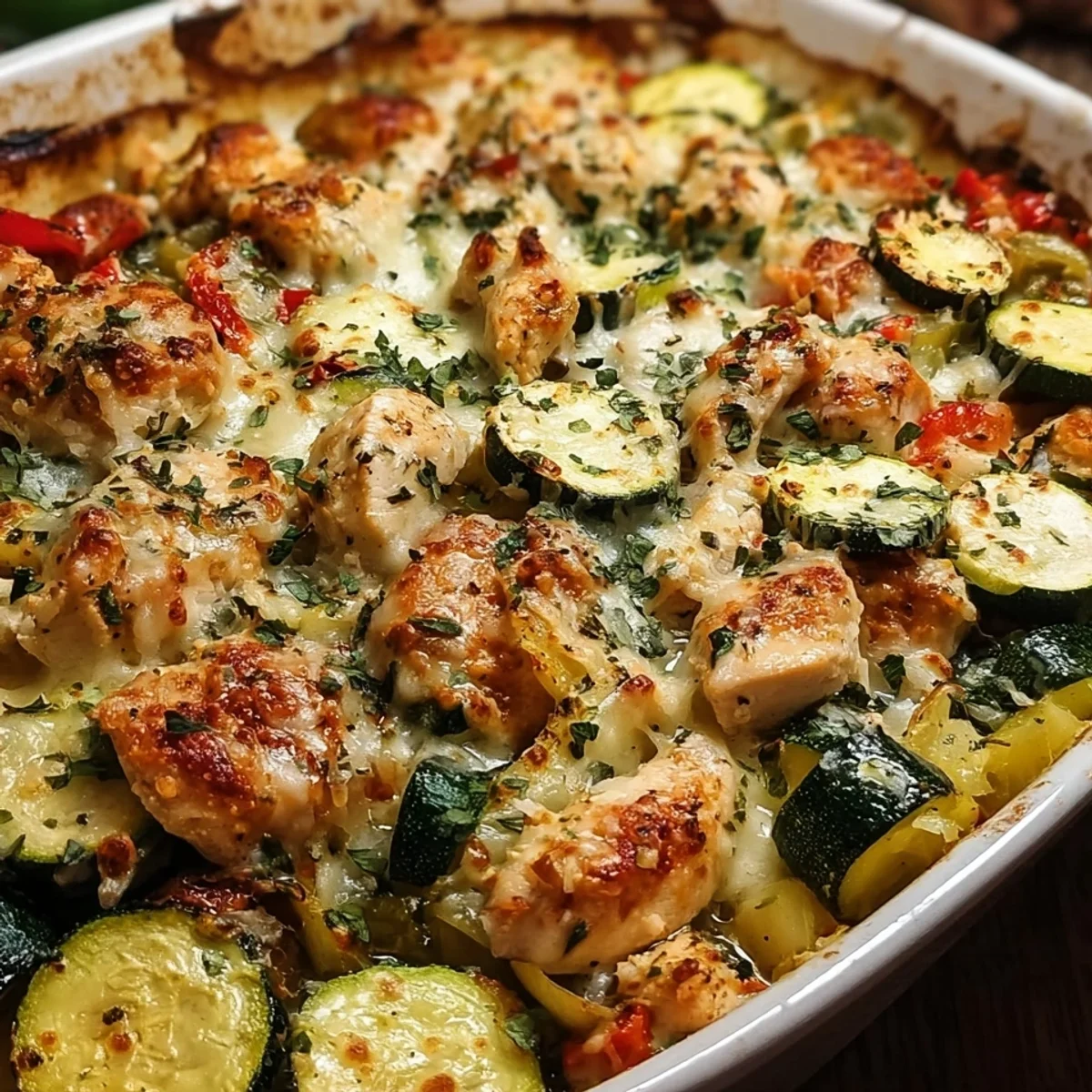 Chicken Zucchini Bake - High Protein Dinner