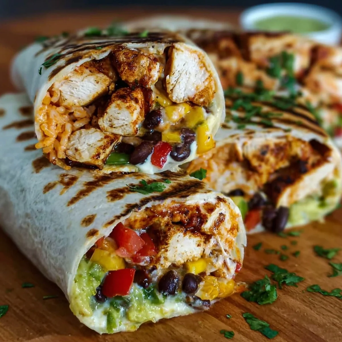 Chipotle Ranch Grilled Chicken Burritos
