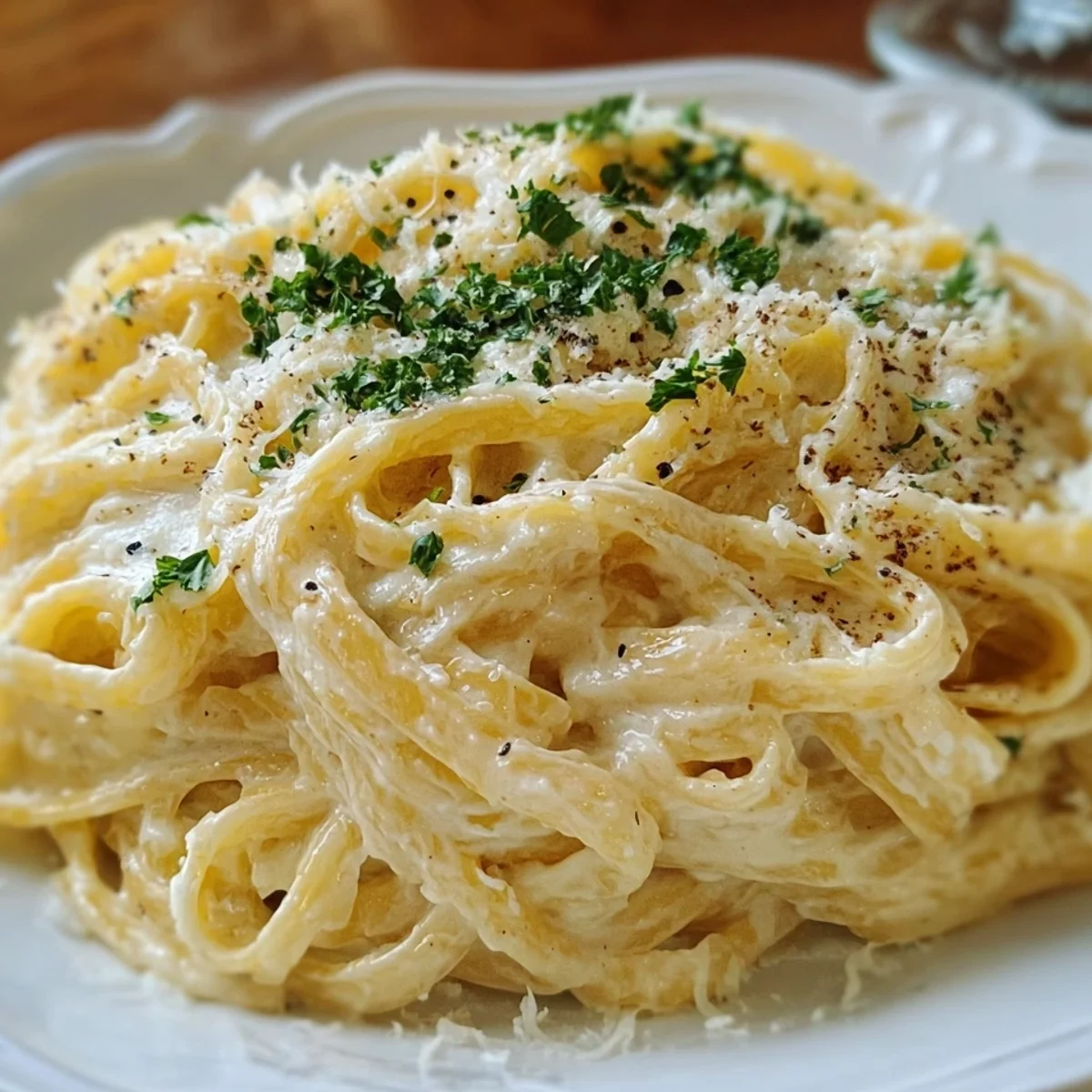 Cottage Cheese Alfredo Creamy High-Protein Pasta