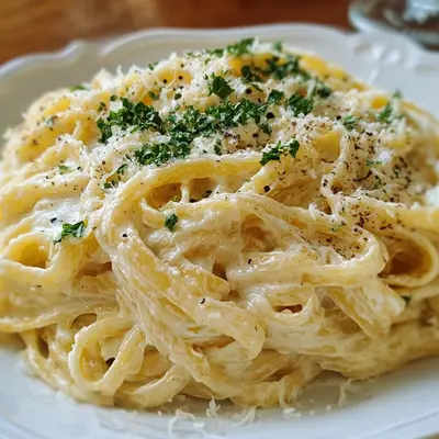 Cottage Cheese Alfredo Creamy High-Protein Pasta