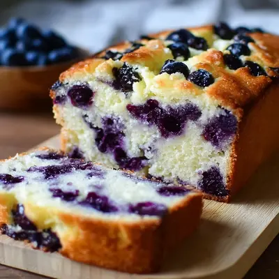 Cottage Cheese Blueberry Bread