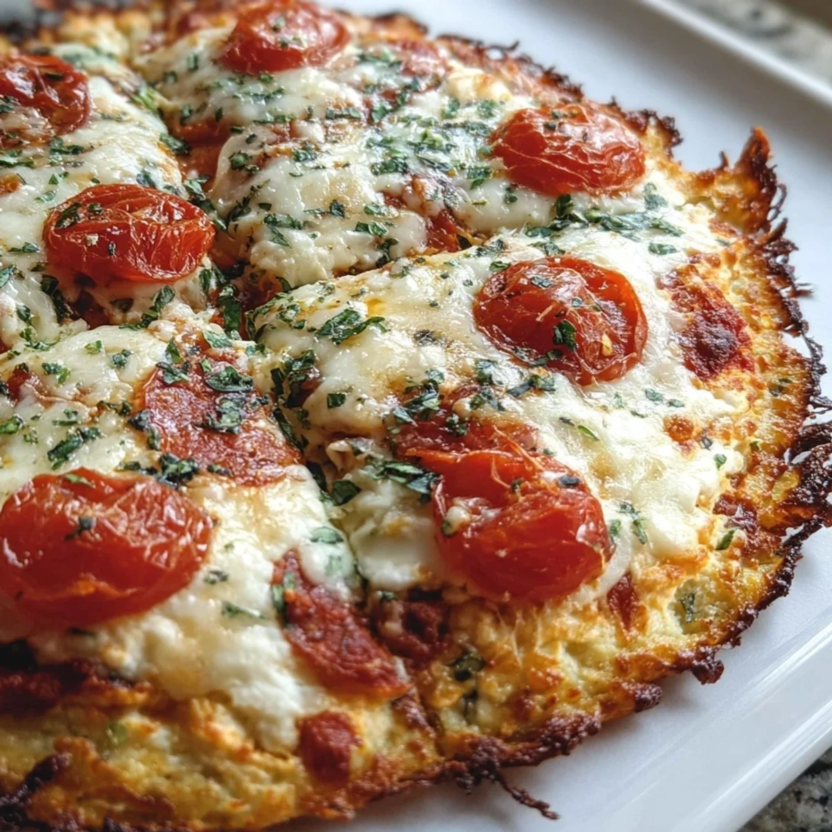 Cottage Cheese Flatbread Pizza | Low Carb