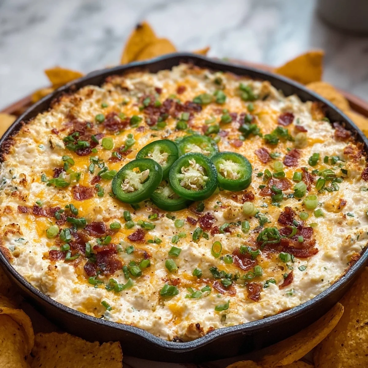Cottage Cheese Jalapeño Popper Dip