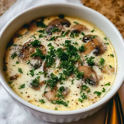 Cottage Cheese Mushroom Soup | High Protein
