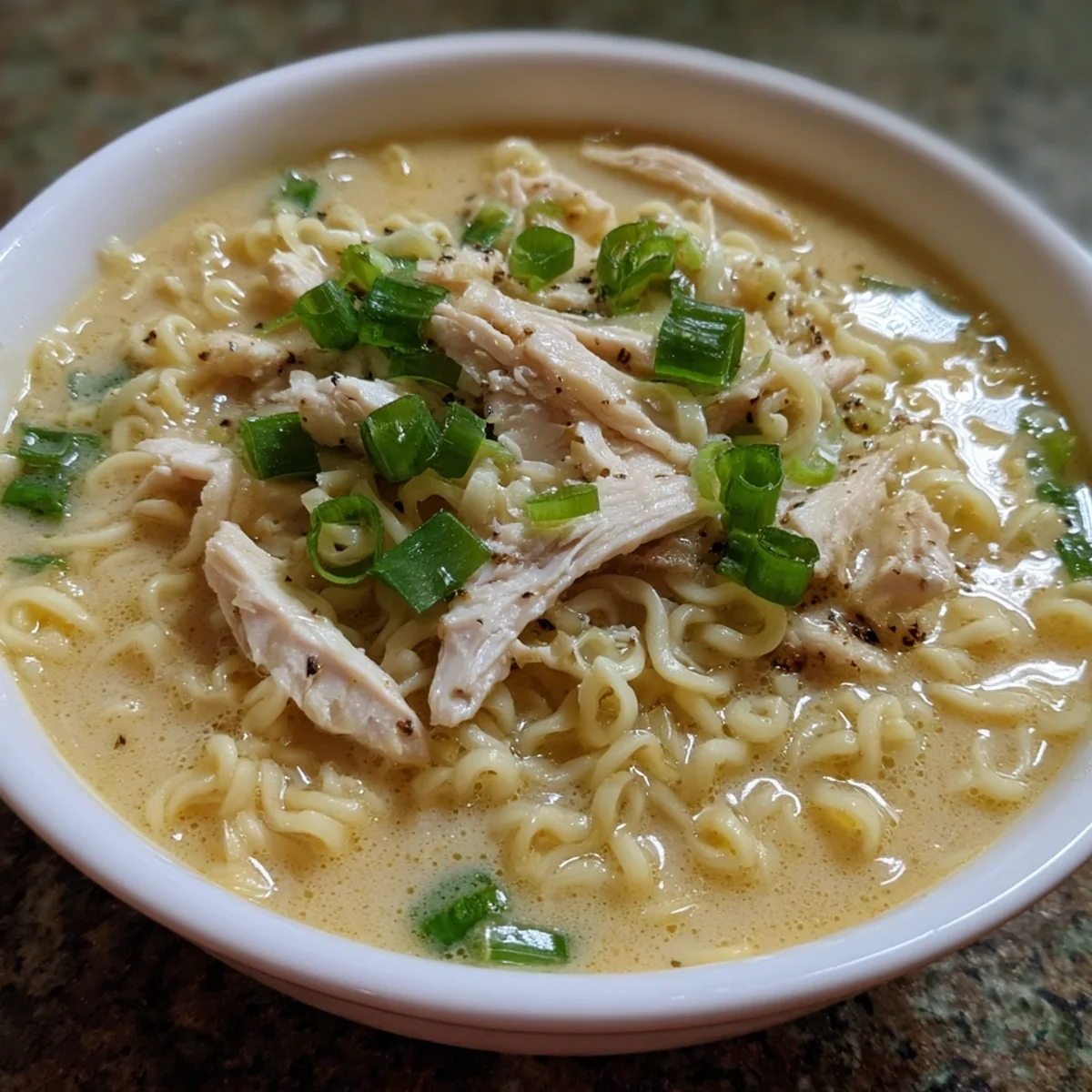 Creamy Cheesy Ramen Noodles