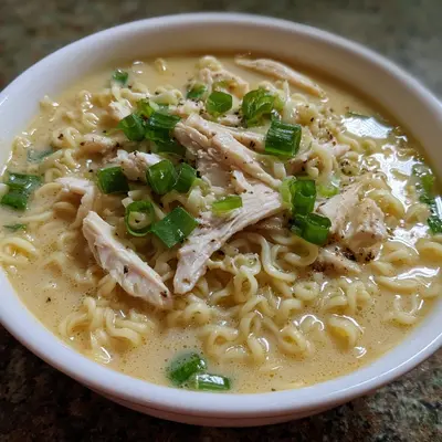 Creamy Cheesy Ramen Noodles