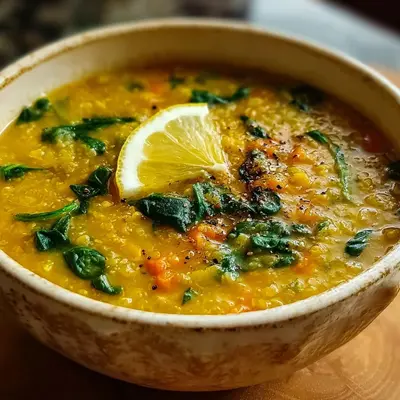 Creamy Lemon Lentil Soup (Anti-Inflammatory)