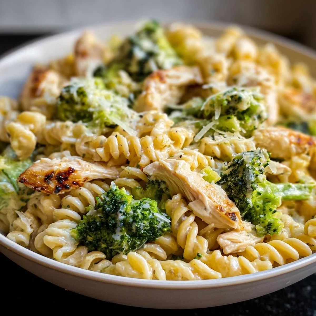 Creamy Rotisserie Chicken Broccoli Pasta