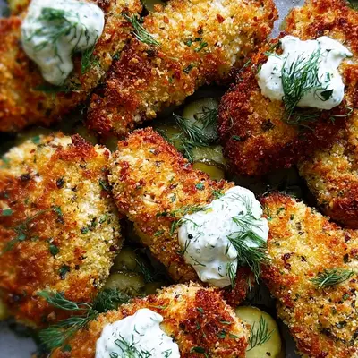 Crispy Dill Pickle Parmesan Chicken