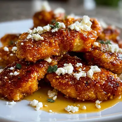 Crispy Hot Honey Feta Chicken