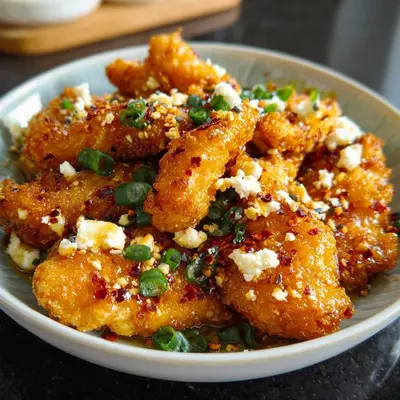 Crispy Hot Honey Feta Chicken Dinner