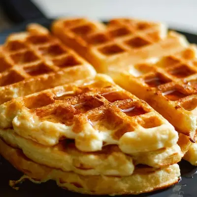 Crispy Protein Powder Waffles with 41g Protein