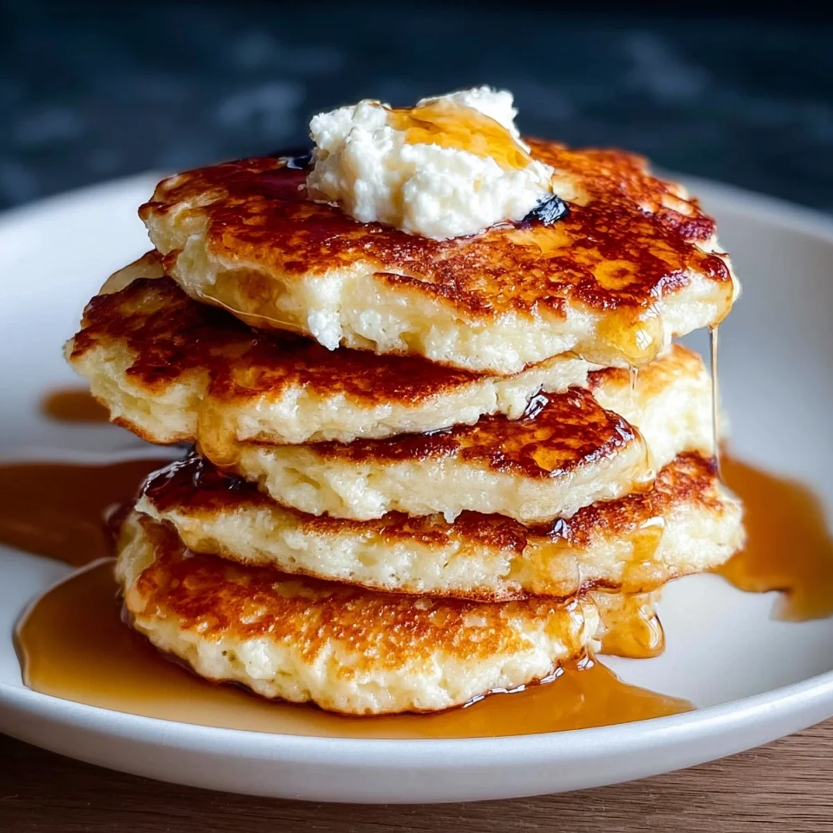 Fluffy Cottage Cheese Pancakes High Protein