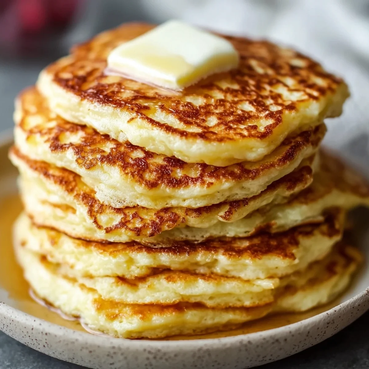 Fluffy Flourless Cottage Cheese Pancakes
