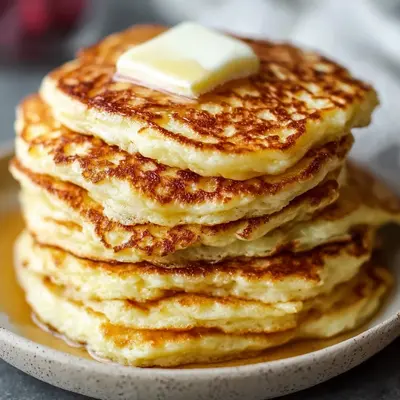 Fluffy Flourless Cottage Cheese Pancakes