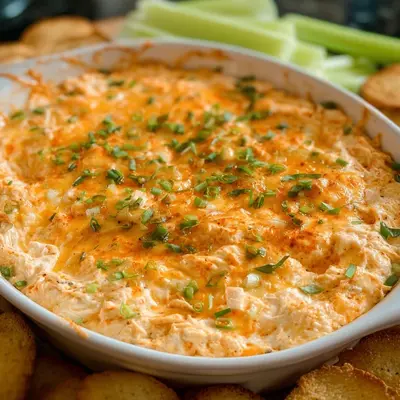 Greek Yogurt Buffalo Chicken Dip (High-Protein)