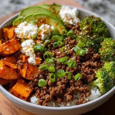Ground Beef Hot Honey Bowl for Meal Prep