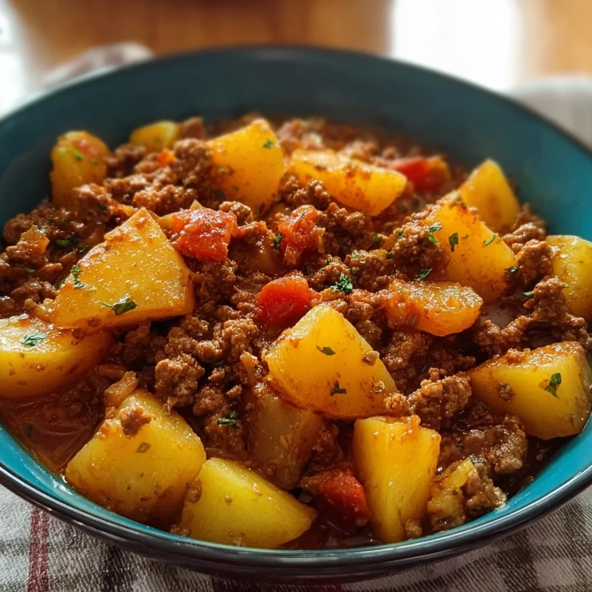 Ground Beef & Potatoes High Protein Dinner
