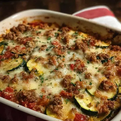 Ground Turkey Zucchini Casserole