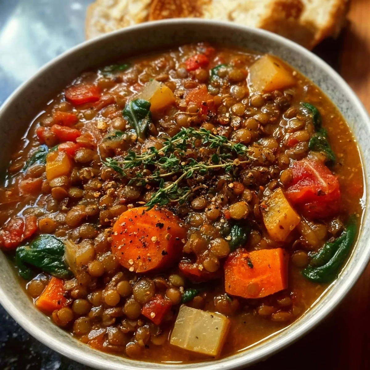 Hearty Lentil Stew | High Protein Comfort Meal