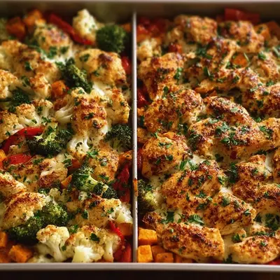 High Protein Chicken Bake for Meal Prep