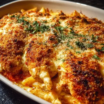 High Protein Chicken Parmesan Casserole
