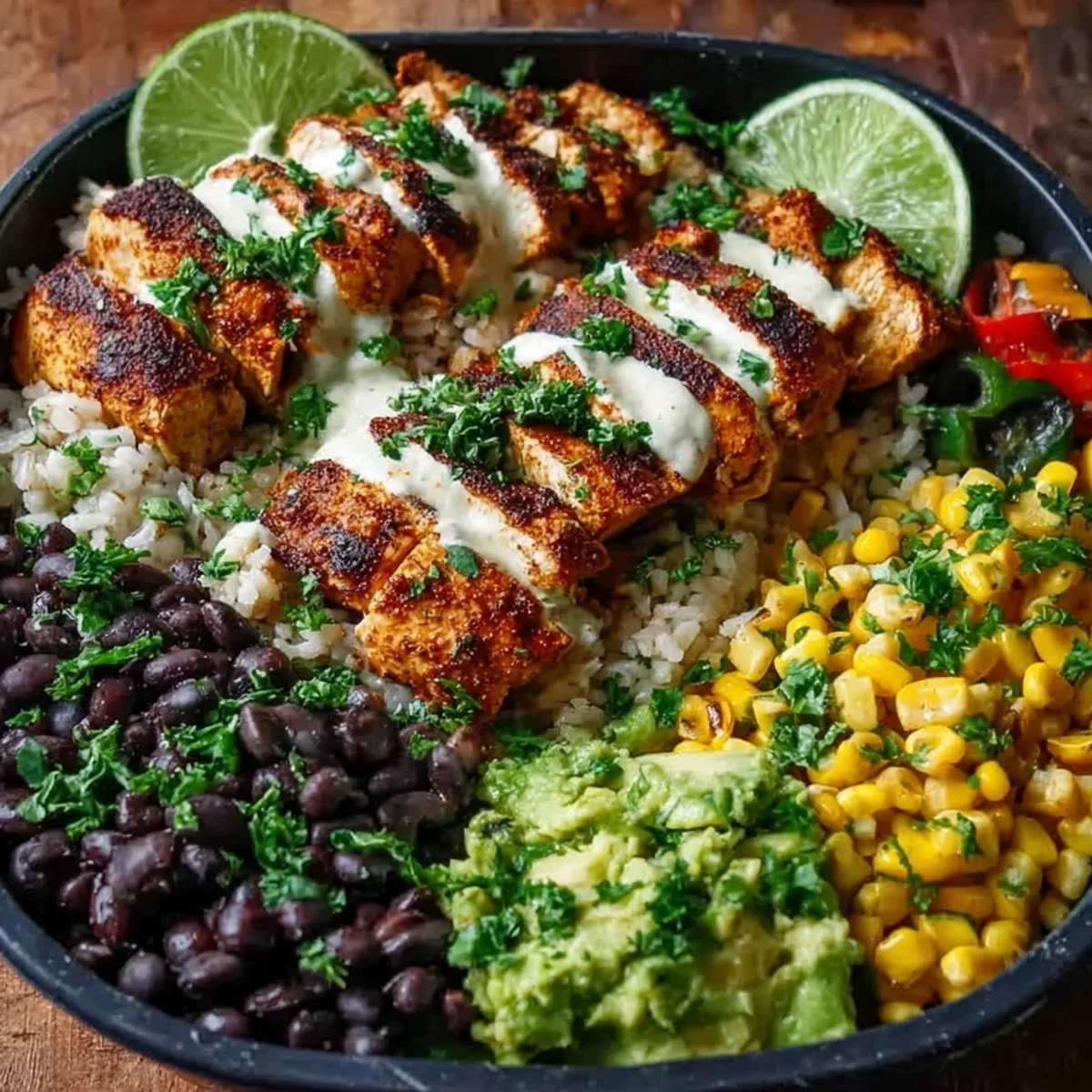 High Protein Chipotle Chicken Bowl Meal Prep