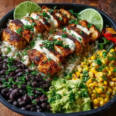 High Protein Chipotle Chicken Bowl Meal Prep