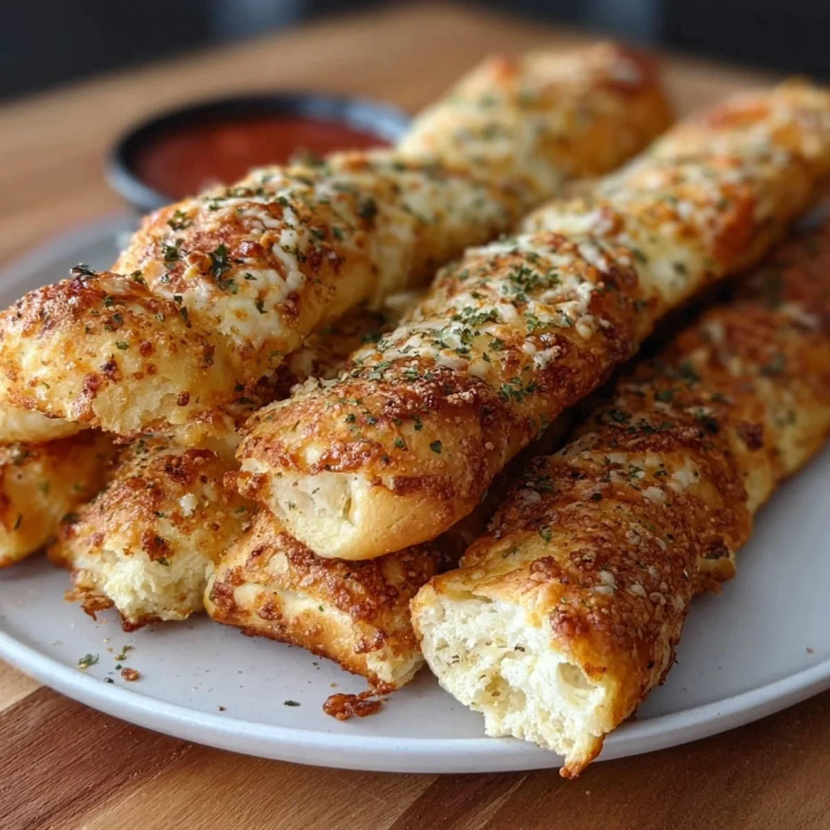 High Protein Cottage Cheese Breadsticks