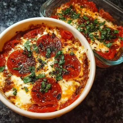 High Protein Cottage Cheese Pizza Bowl