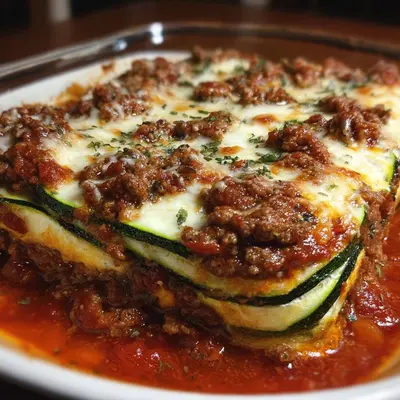 High Protein Keto Zucchini Lasagna