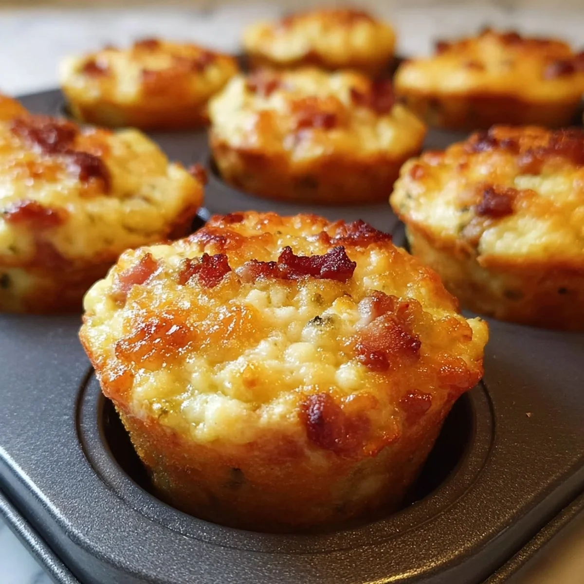 High Protein Maple Turkey Ham Muffins