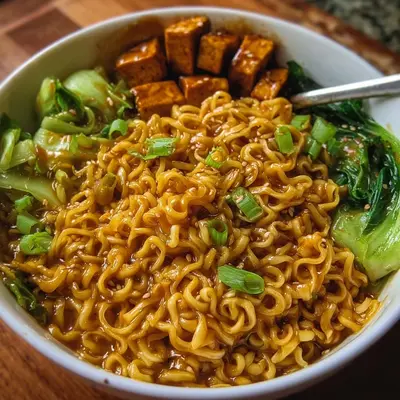 High Protein Vegan Saucy Ramen Noodles