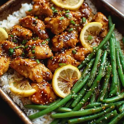 Honey Garlic Chicken & Green Beans